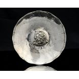 Omar Ramsden and Alwyn Carr, an Arts and Crafts silver pin dish,