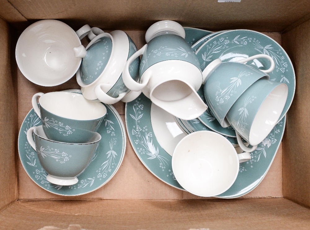 A Royal Doulton 'Cascade' tea set including, cups, saucers plates,