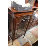 An Edwardian mahogany display cabinet,