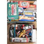Six boxes of assorted model cars etc, various makes, mostly in boxes, Corgi, Yesteryear,