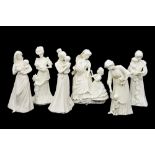 A collection of Royal Worcester, white glazed,