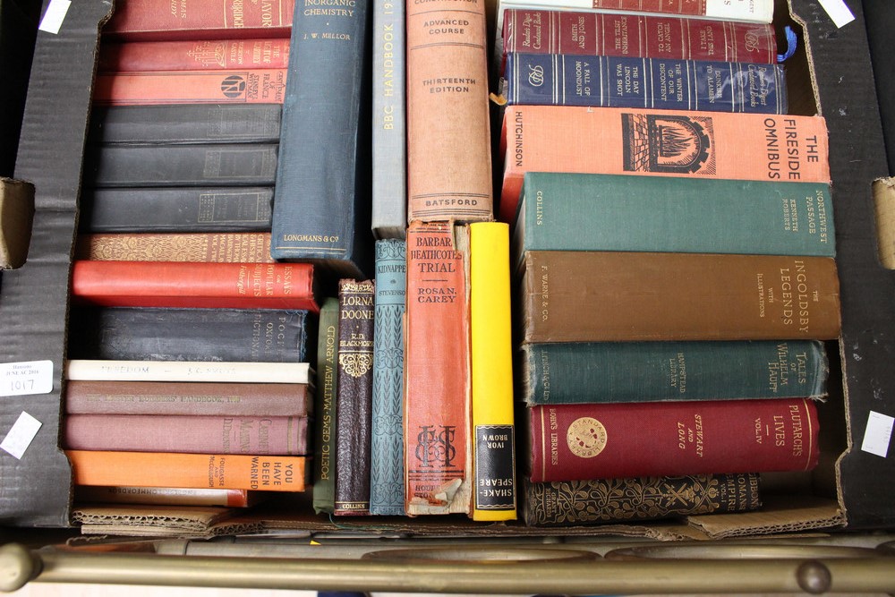 Three boxes of various text books, history, Genealogy, poetry, classics and novels, - Image 2 of 3