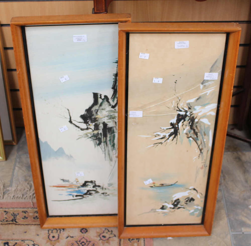 Two Japanese watercolours,