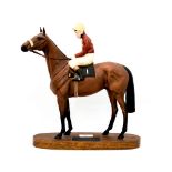 Beswick figurine of the race horse 'Red Rum, Brian Fletcher up.