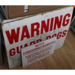 Four tin and enamelled signs,