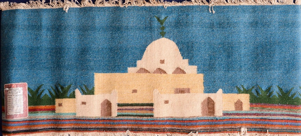 A wall hanging from Tunisia from the late 1970s/early 1980s of a traditional building