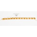 A Continental gold link bracelet, 9.8 grms approx.