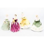 Four Royal Doulton lady figures, comprising 'Adrienne' HN 2152, 'The Last Waltz' HN 2315,