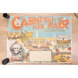 Carnival fun fair poster 'The Death Riders',