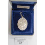 A 1977 Elizabeth II Silver Jubilee pendant