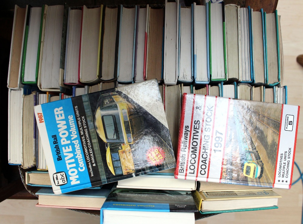 A collection of Motive Power pocket books, from various years, railway interest, one box.