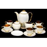 A Carlton ware part coffee set