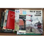 A collection of books relating to railways, sport and general interest.
