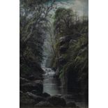 Vickers XX, (XIX), 'Fairy Glen, Betws Y Coed', oils on canvas, signed lower right, titled verso,