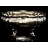 An early twentieth century German silver centrepiece, lacking its glass liner,