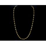 Diamond bead necklace,