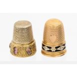 A Victorian gold thimble,