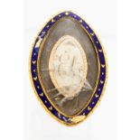 A George III mourning ring, inscription for 1786, lozenge shape,