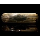 A Victorian silver spectacles case, of cushioned oblong form,