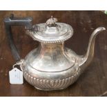 An Elkington silver coffee pot, Birmingham 1901,