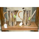 A pair of silver plated water jugs by Harrods taken from Weston-Super-Mare Pier,