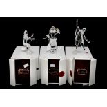 Three cased and boxed Swarovski Masquerade figures: 'Harlequin' 2001,