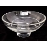 A Jasper Conran cut glass fruit bowl,