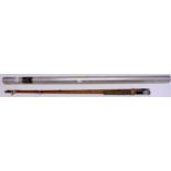 A Hardy 'Gold Medal' split cane trout fishing rod,