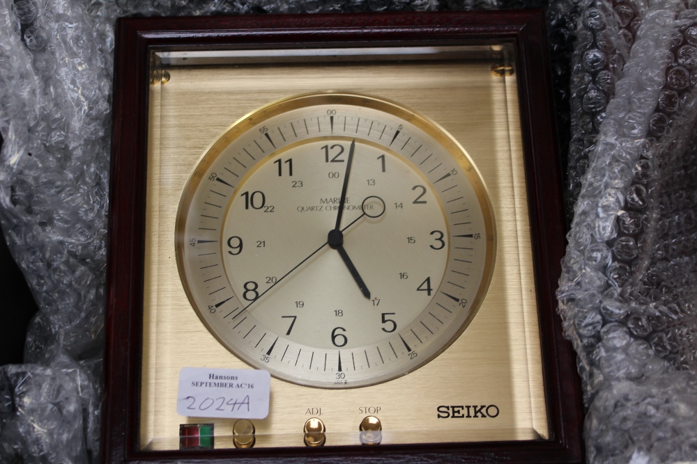 Seiko Marine Quartz chronometer, serial No. 10306 QM.
