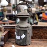 An early 20th Century railway lantern or lamp,