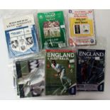 Cricket Memorabilia: a collection of cricketing programmes and brochures to include Domestic and