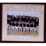 Cricket memorabilia: three Derbyshire CCC woollen jumpers in club colours (blue,