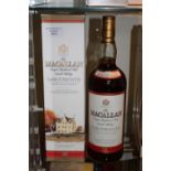 Macallan 10 year old Whisky, cask strength 57.
