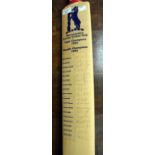 A 1994/1995 Warwickshire County Cricket Club bat, signed Shaun Pollock,