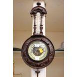 A Victorian wall barometer