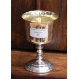 An Elizabeth II silver York goblet, limited edition numbered 604/1900, marking the 1,