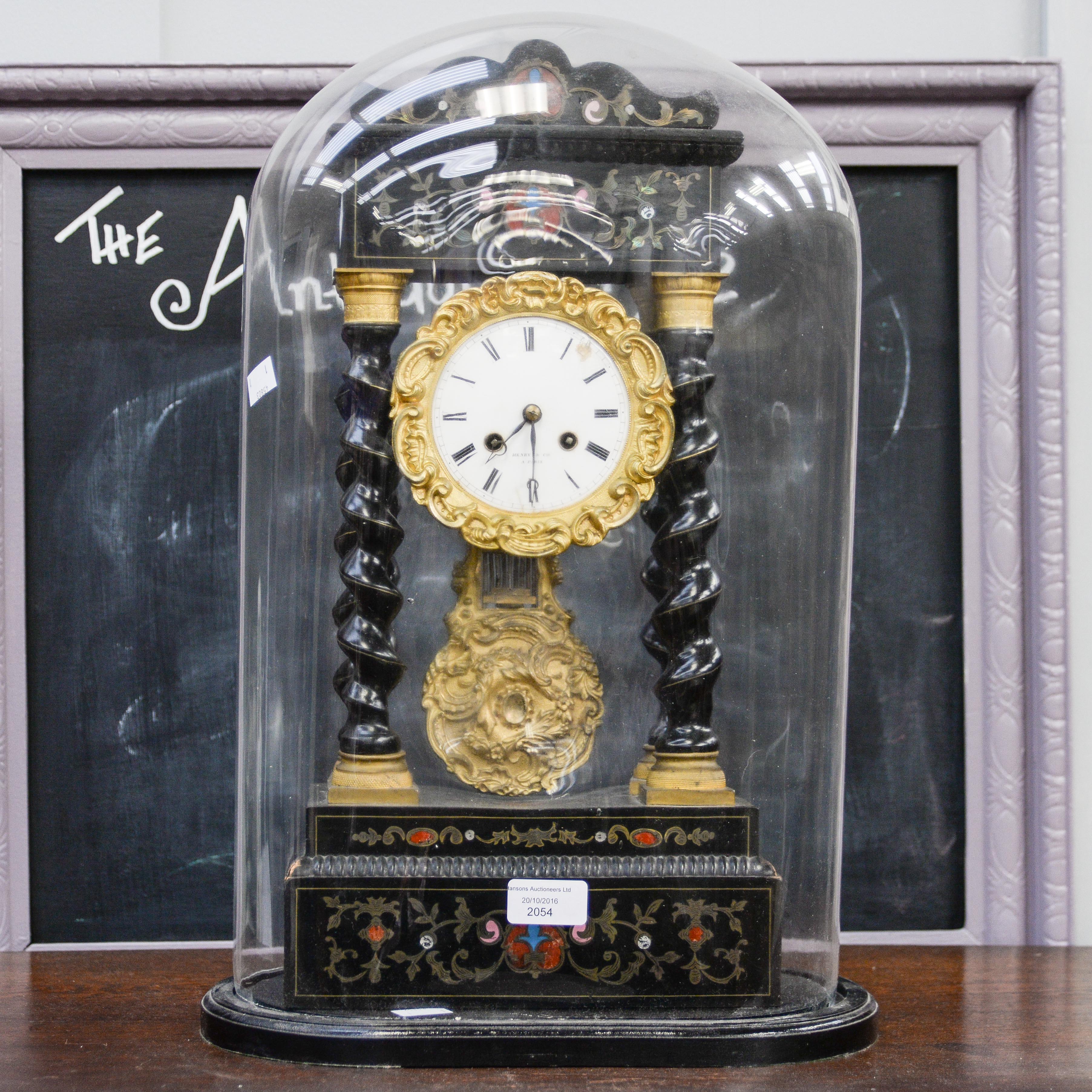 A late 19th Century French bracket clock, Vincenti & Cie,