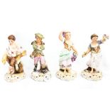 A set of four Royal Crown Derby figures of 'The Four Seasons',, titled 'Spring', 'Summer' s.d.