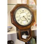 A late Victorian wall clock by Seth Thomas made for Chivers and Sons Marlborough