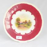 Stinton for Royal Worcester, hand painted plate,