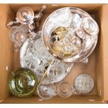 A parcel lot of silver plate,