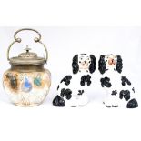 Two early 20th Century Staffordshire Dogs,