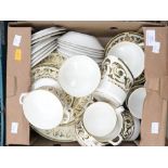 A Royal Worcester Windsor pattern tea and dinner set (one box)