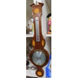 A reproduction mahogany and inlay wheel barometer (1)