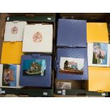 Two boxes of assorted Lilliput Lane models, comprising Cruck End, Armada House, Flower Sellers,