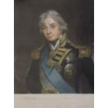 After J Hoppner, coloured engraving "Admiral Lord Viscount Nelson, K.B.