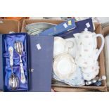 A collection of tea and dinnerware to include Royal Doulton,