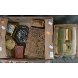 A cinnabar box, carved Far Eastern box,
