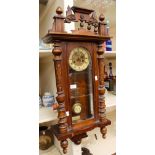 An Edwardian Westminster (with key) mantle clock,