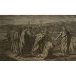 Sanctus, Raphael, a pair of engravings, titled 'Ananias Corrvit Exanimis',